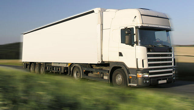 camion truck in landscape field